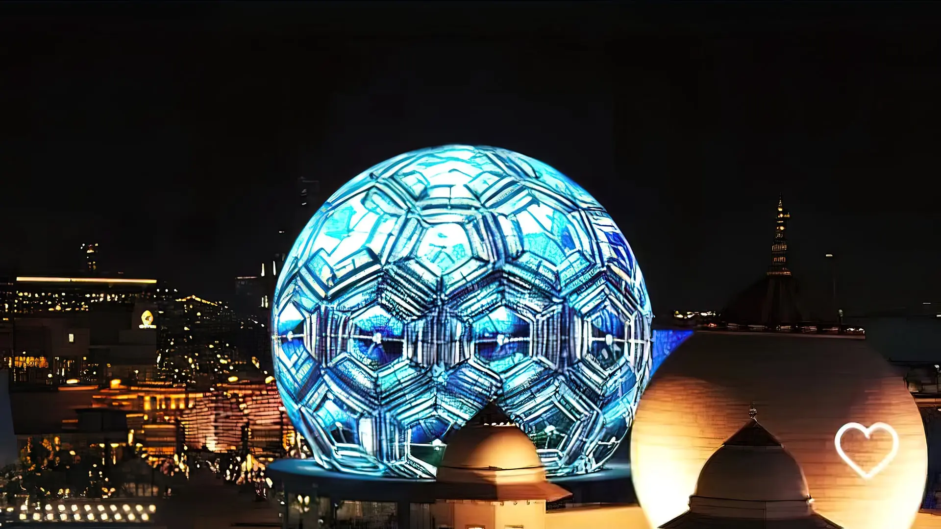 Epic 3D Mapping on Massive Sphere Riyadh