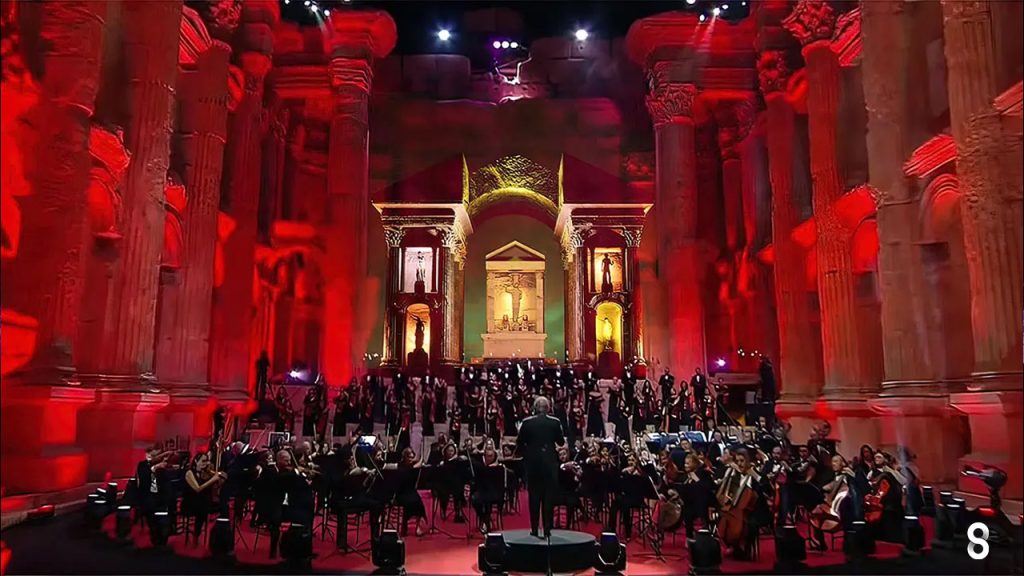 3D projection mapping show in Lebanon Baalbek