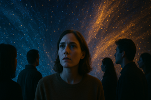 Creative immersive experience and digital installation showcasing 3D mapping and interactive visuals