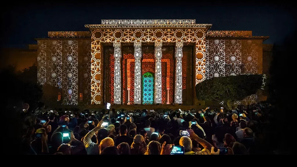 Lighting Up Lebanon: 3D projection mapping show in Lebanon Beirut National Museum